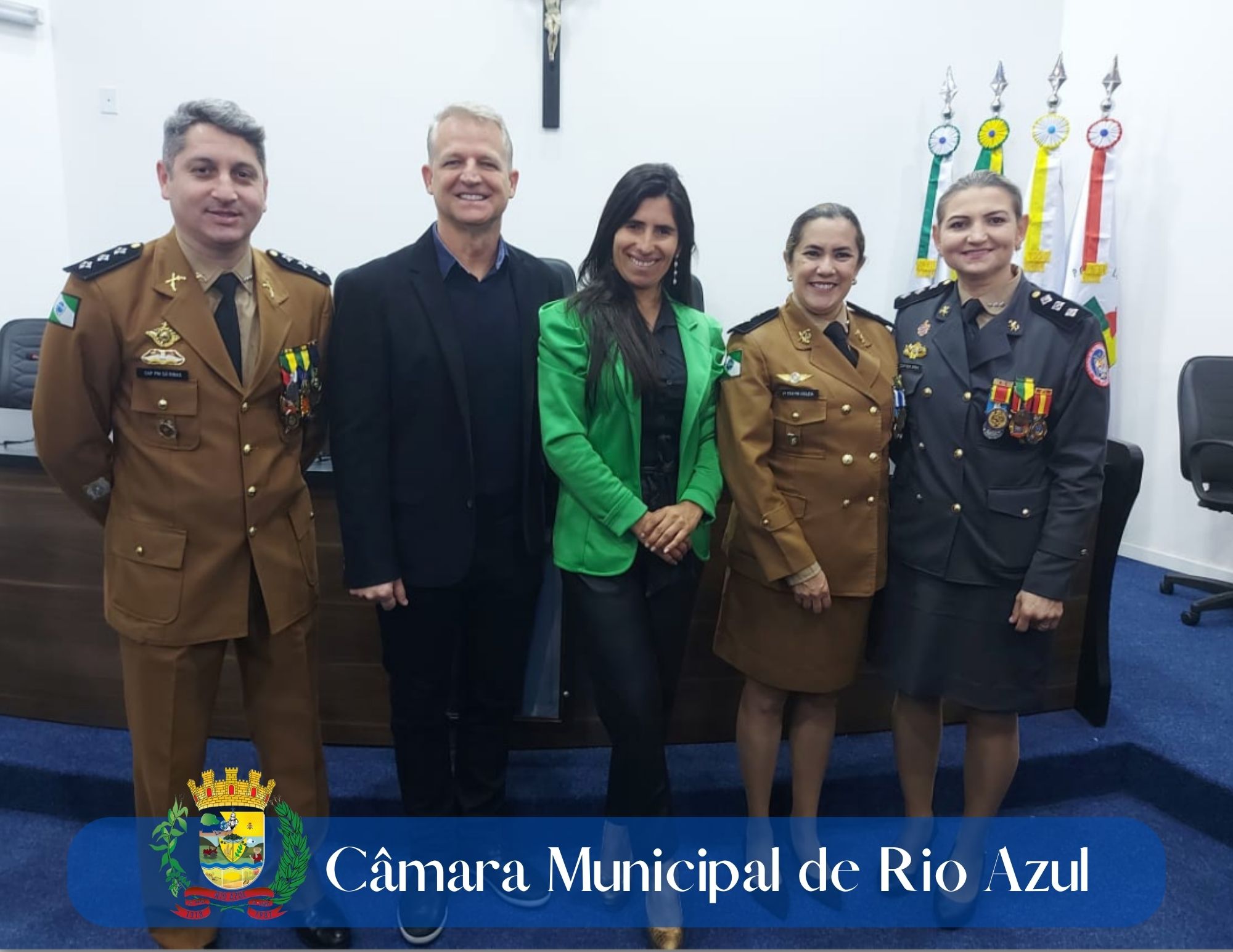 VEREADORA JUSSARA MARTINS PARTICIPA DA SOLENIDADE DE ANIVERSÁRIO DA POLÍCIA MILITAR EM IRATI